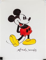Andy Warhol US Pop Mixed Media Mickey Mouse