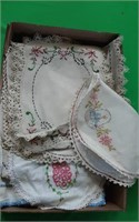 Hand-stitched vintage Linens