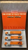 Winross story of Mack trucks set