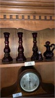 Ruby Red 1876 Cape Cod Collection Candle Stick