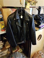 LEATHER KING SIZE LARGE LEATHER JACKET W/ ZIP IN