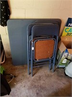 COSCO CARD TABLE W/ CHAIRS