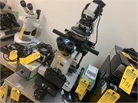 NIKON INVERTED MICROSCOPE WITH CAMERA, COMPUTER &