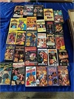 29 Professional Wrestling VHS Tapes
