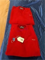 2-Campbell's Soup V-Neck Sweaters L and XL