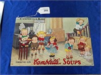 Campbell's Soup Tin Sign  "Thrive On"