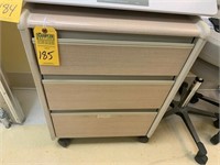 ROLLING MEDICAL SUPPLY CABINET WITH 3 DRAWERS