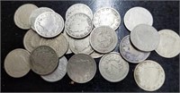 23 Assorted Liberty Head "V" Nickels