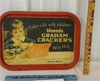 Uneeda graham crackers tray - national biscuit