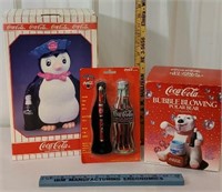 Coca-Cola penguin cookie jar, Coca-Cola bubble
