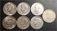 (7) U.S. Eisenhower Dollars