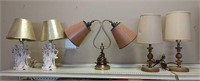 5 lamps - two sets of matching lamps and