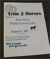 **FSCCF** Certificate-Trim (2) Horses