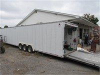 Racing Trailer with New Wench and Tool Box