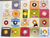 20 Assorted Used 45 Records in Sleeves