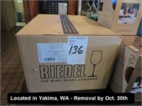LOT, (12) RIEDEL LEAD-FREE CRYSTAL CABERNET WINE