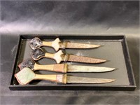 Antique Moroccan Jambiya Daggers Semi Precious