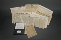 Collection of 39 Early American Newspapers.