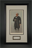 Framed Vanity Fair McKinley with Signature.