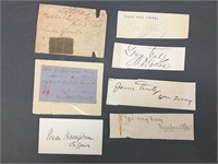 Group of 7 Civil War Confederate Signatures.