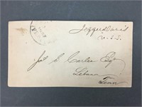 Jefferson Davis. Clipped Signature.