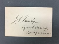 Jubal Anderson Early. Clipped Signature.