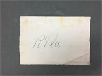 Robert E. Lee. Clipped Signature.