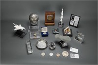 Flown Skylab Fragments and 13 other awards.