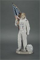 Lladro Apollo Landing Figurine. Sgd Buzz Aldrin.