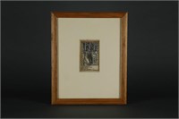 2 Framed Leaves from a Book of Hours.