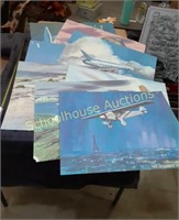 10 Flight Cardboard Pictures with large