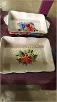 2 Pioneer Woman casserole pans 8x12 and 9x13