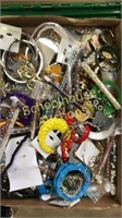 Flat of assorted jewelry