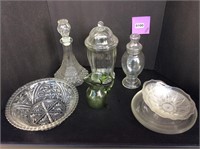 Decanters and other glass serving