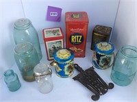 Jars and tins
