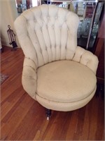 Cloth Shellback chair with original coasters