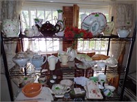 Large lot of misc glassware, glazed items