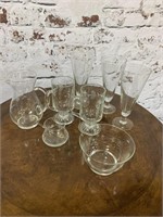 Etched Glass Drink Ware