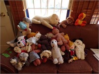 Old Stuffed animals lot