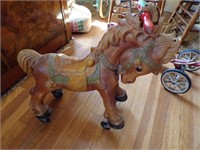 Antique Childs roller Horse-as is