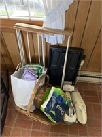 Clothes rack, hand vacuums and misc