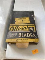 Vintage razor blades