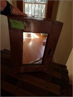 Oak Cabinet with mirror