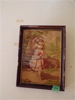 Framed, vintage Print