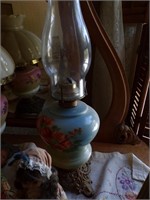 Beautiful handpainted Oil lamp