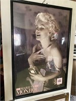 FRAMED MARILYN MONROE POSTER