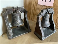 HEAVY LIBERTY BELL BOOKENDS