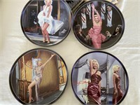 SET OF 4 "SILVER SCREEN MARILYN" COLLECTOR PLATES