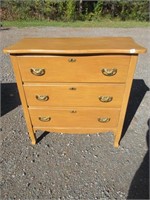 SUPER VINTAGE 3 DRAWER CHEST 34X17X33.5 INCHES