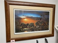 TERRY REDLIN " LAZY AFTERNOON" FRAMED PRINT SIGNED